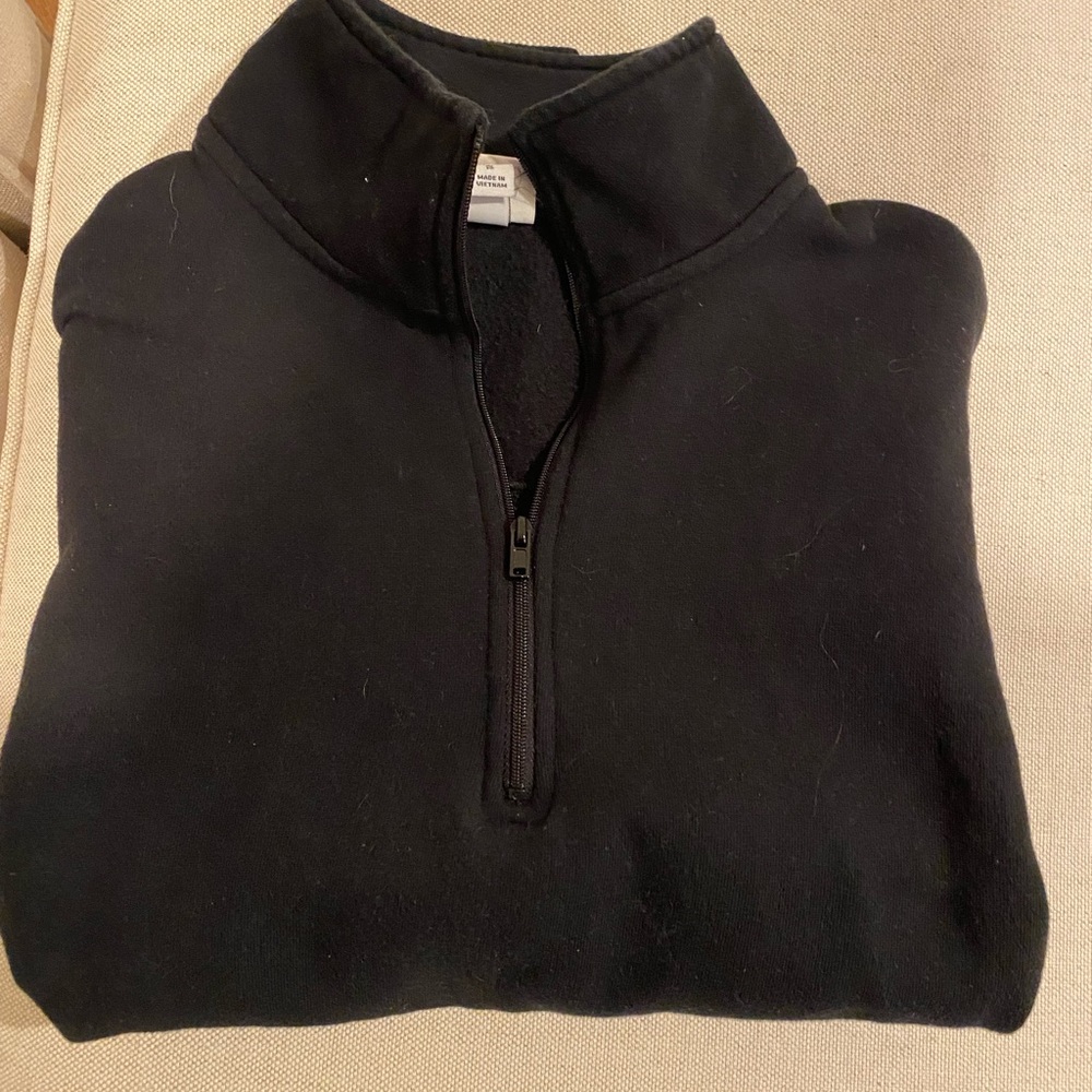 Cropped sweatshirt half Zip